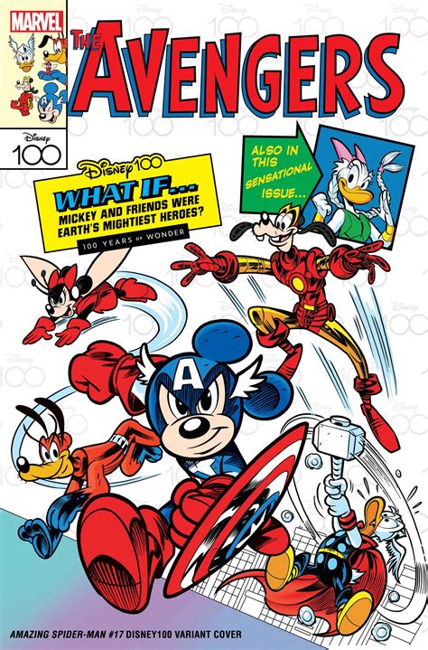 Marvel celebrates Disney's centennial with Disney100 variant covers