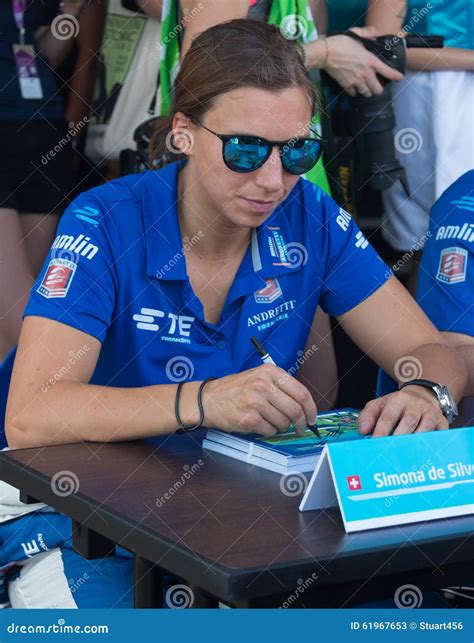 Simona De Silvestro, Formula E - Putrajaya EPrix, Malaysia, 2015 Editorial Stock Photo - Image ...