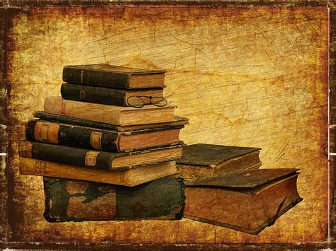 Royalty-Free photo: Rustic stack books wallpaper | PickPik