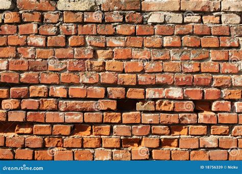 Vintage brick wall stock image. Image of construction - 18756339