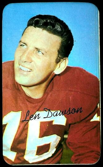 1970 Topps Super Football Card #4: Len Dawson