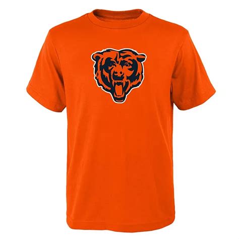 Youth Orange Chicago Bears Primary Logo T-Shirt