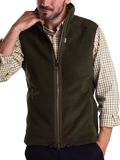 BARBOUR Men's LANGDALE GILET FLEECE VEST (Olive) - LARGE: Amazon.ca ...