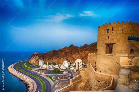 Muttrah Corniche in Muscat, Oman. famous tourist places of sultanate of ...