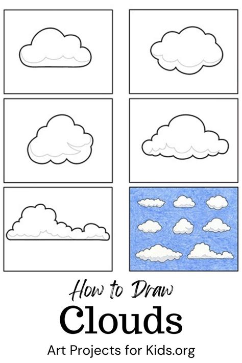 Cloud Drawing, Cloud Art, Cloud Painting, Oil Pastel Drawings Easy ...