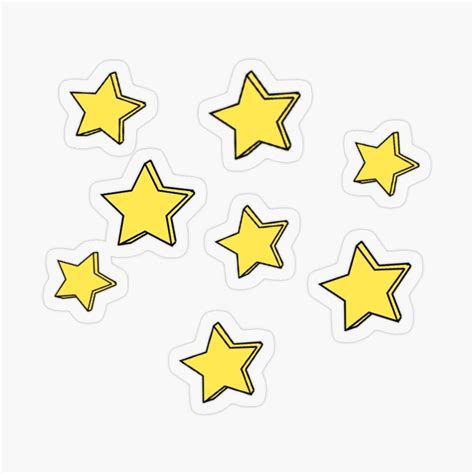 "Yellow stars" Sticker for Sale by FeulleDor | Coloring stickers, Cool stickers, Preppy stickers