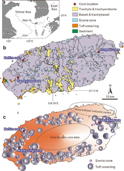 Location and geology of the study area. a Jeju Island is an intraplate... | Download Scientific ...