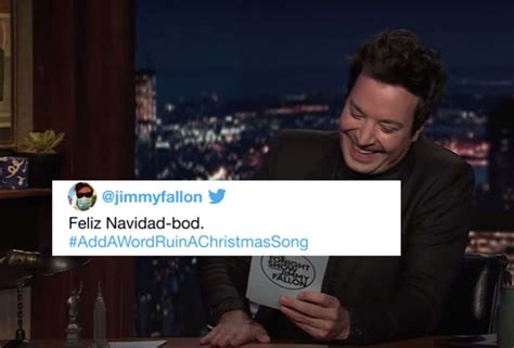 Jimmy Fallon Hashtags: Viewers Ruin Christmas Songs By Adding One Word - Thrillist