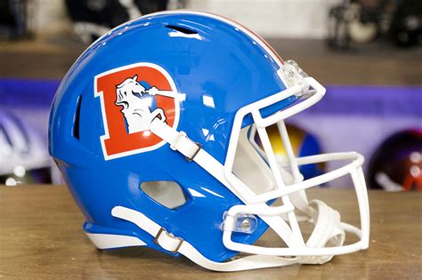 Denver Broncos Riddell Speed Replica Helmet - 1975-1996 Throwback ...