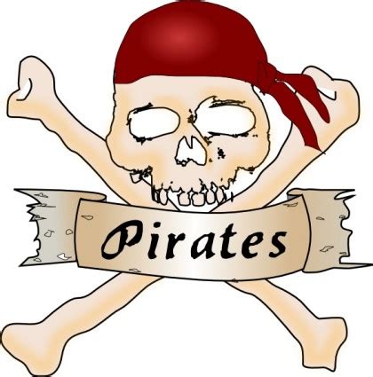 Pirate Skull Clip Art-vector Clip Art-free Vector Free Download