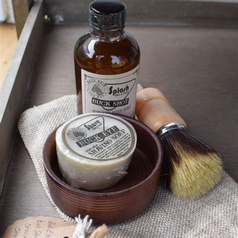 Mens Shaving Kit Gift Set Wooden - Dizzy Doe's Goat Ranch