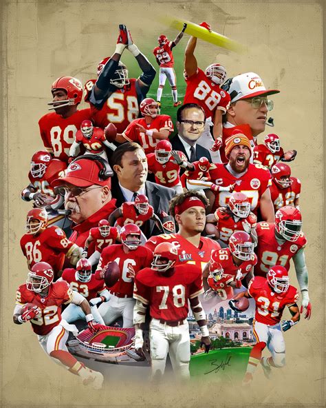 Kansas City Chiefs Legends Poster With Royals/chiefs Poster Included - Etsy