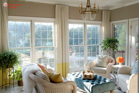 Sunroom. Finished. Finally. | Sunroom curtains, Sunroom curtain ideas ...