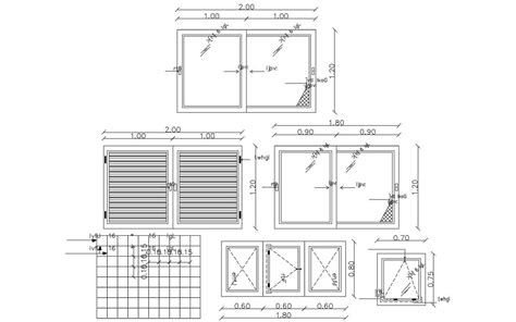 Window Elevation Design Fee DWG File - Cadbull