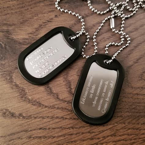 Personalized Army Style Dog Tag With Free Engraving Engraved | Etsy