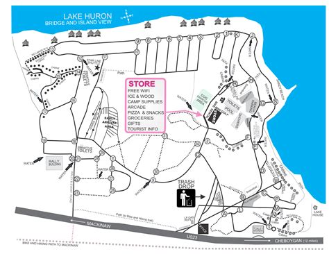 Gun Creek Campground Map