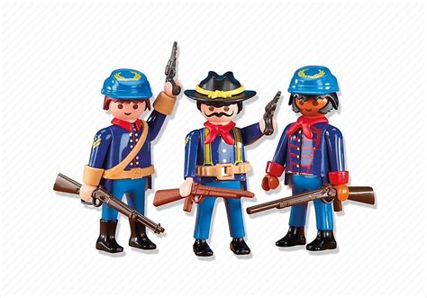 PLAYMOBIL TRES SOLDADOS DE LA UNION - REF 6274 , NUEVO A ESTRENAR ...