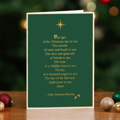 Irish Blessing for Christmas Cards - Set of 20 | The Catholic Company®