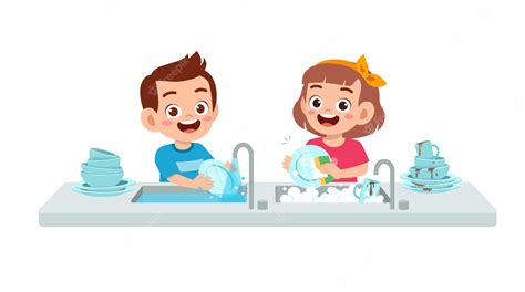 Washing Dishes Cartoon Images - Free Download on Clipart Library - Clip ...