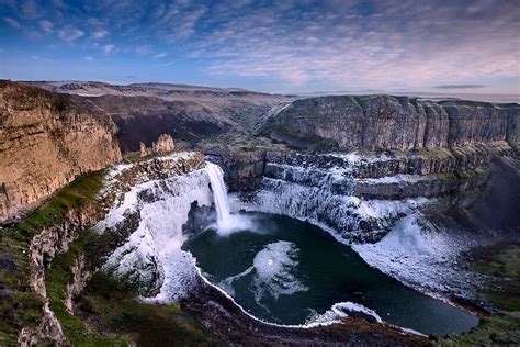 "Winter at Palouse Falls" by Dan Mihai | Redbubble