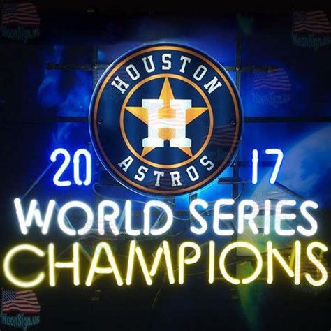 Houston Astros 2017 World Series Champions Sports Neon Sign Tube Neon ...