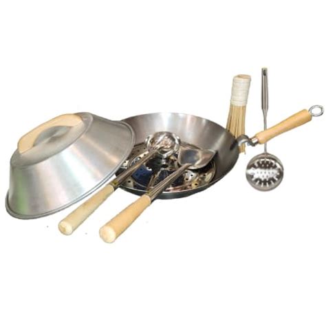 14″ Carbon Steel Wok Set – The Wok Shop