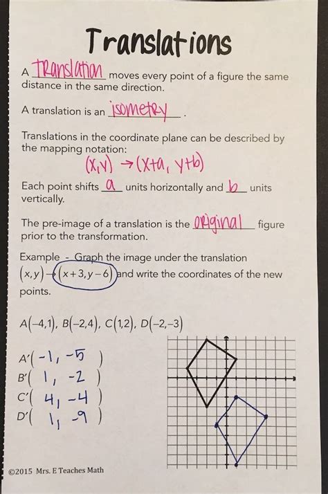 Sequence Of Transformations Geometry