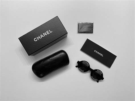 Chanel Rare Black CHANEL Paris Vintage Round 01945 Sunglasses | Grailed