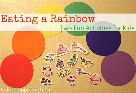 Eating a Rainbow: Two Fun Activities for Kids | Fun activities for kids ...