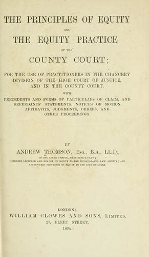 The principles of equity and the equity practice of the County Court (1896 edition) | Open Library