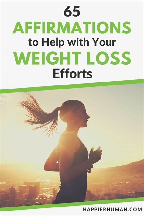 65 Affirmations to Help with Your Weight Loss Efforts - Happier Human