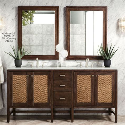 James Martin Vanities Addison 36-in x 39-in Framed Rectangle Bathroom ...