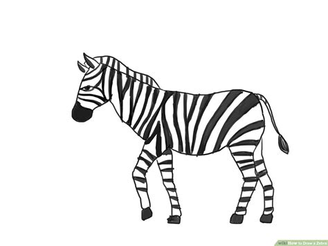 How To Draw A Cute Zebra