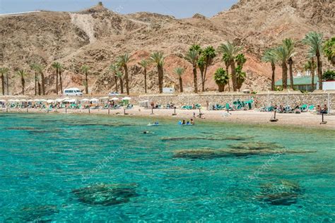 Beach of Eilat city, Red Sea, Israel – Stock Editorial Photo © alefbet ...