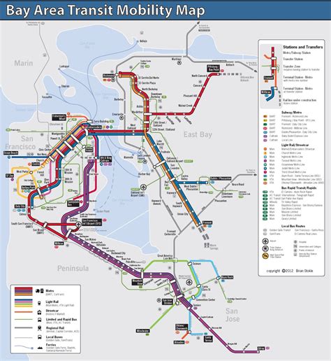 San Francisco Bay Area transit map : r/transit