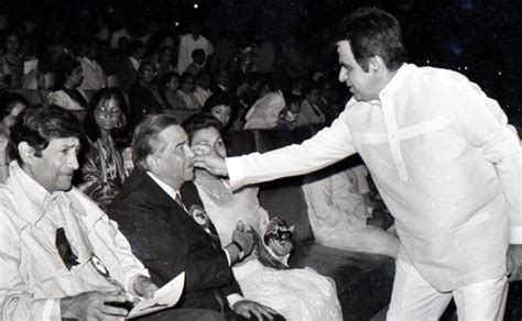 RARE PIX: Dilip Kumar with Raj Kapoor, Sunil Dutt, Dev Anand - Rediff.com Movies