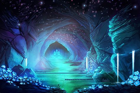 HD wallpaper: cave with water digital wallpaper, Undertale, waterfall ...