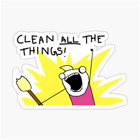 "all the things meme" Sticker for Sale by WesternType | Redbubble