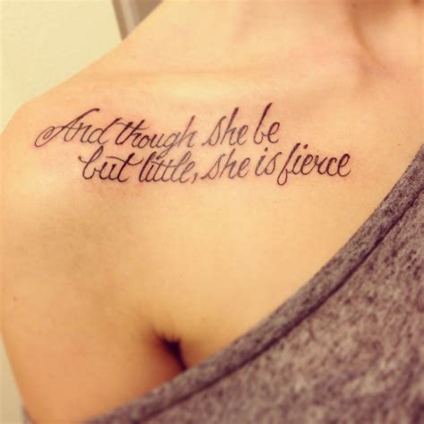 30 Best Tattoo Quotes | Shakespeare quotes tattoos, Bone tattoos and Collar bone