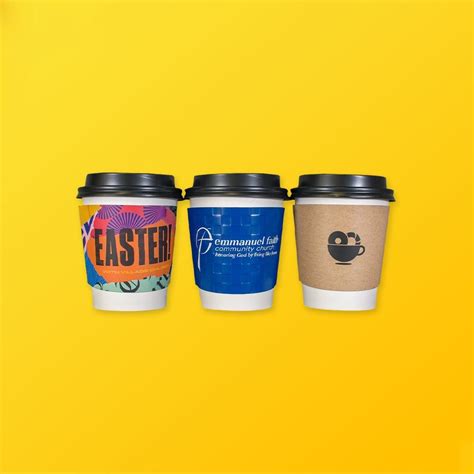 Custom Coffee Cup Sleeves | Silver Edge Packaging
