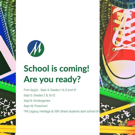 School is coming! Back-to-school Calendar and Guide | Marysville Middle ...