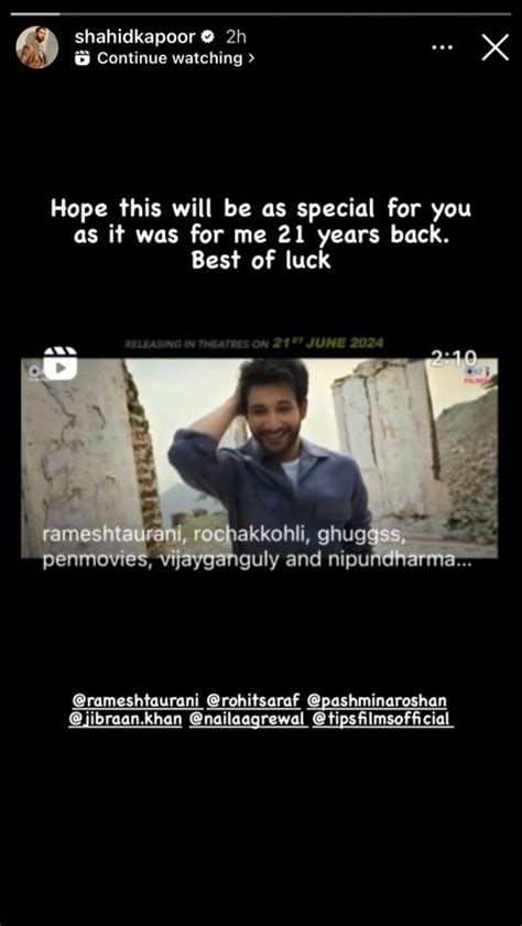 OG 'Ishq Vishk' man Shahid Kapoor sends a message for the cast of 'Ishq ...