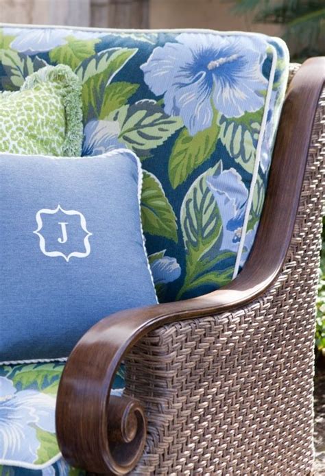 St. Martin Seating | Frontgate | Frontgate, Outdoor cushions and pillows, Blue decor