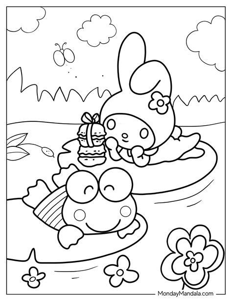 Sanrio Keroppi Coloring Pages