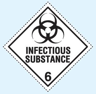 Class 6.2 Infectious Substance labels - Cohesion Labels