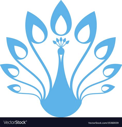 Peacock logo Royalty Free Vector Image - VectorStock