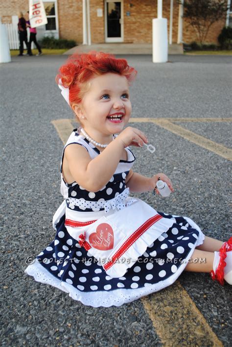 Adorable "I Love Lucy" Homemade Costume for a Toddler!