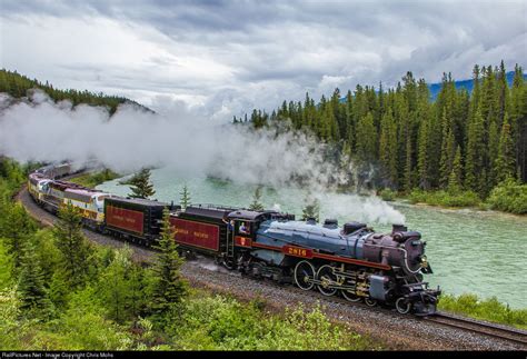 CP 2816 Canadian Pacific Railway Steam 4-6-4 at Lake Louise, Alberta, Canada by Chris Mohs ...