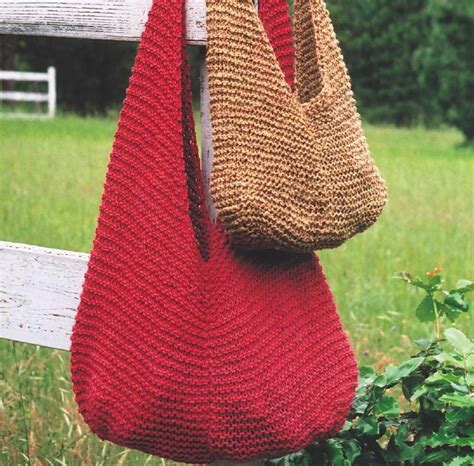 Knitted Bag Patterns for Beginners - Knitting Bee