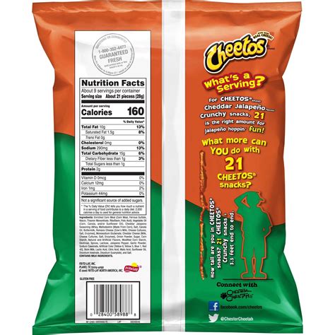 Cheetos Crunchy Cheddar Jalapeno Cheese 8.5oz - Snacks Americanos